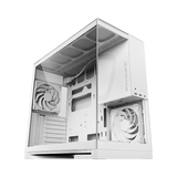Geometric Future Model 5 Mid Tower Glass Case with 5 Fans - White