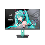 شاشة ألعاب مسطحة Asus ROG Strix XG27ACMEG-G (إصدار Hatsune Miku) مقاس 27 بوصة، دقة QHD (2560x1440)، معدل تحديث 260 هرتز، زمن استجابة 0.3 مللي ثانية، منافذ HDMI 2.1 وUSB Type-C، متوافقة مع تقنية G-Sync، تدعم DisplayWidget Center، وتقنية Fast IPS.