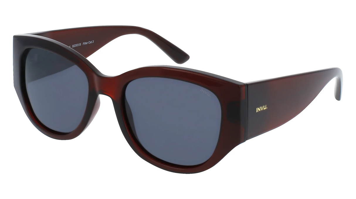 INVU  Women Sunglass , Burgundy B2303B