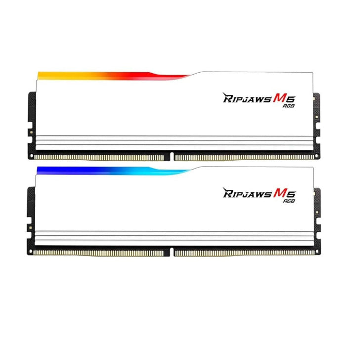 G.SKILL Ripjaws M5 RGB Series DDR5 RAM 16GB 6000MT/s CL36 Latency- White