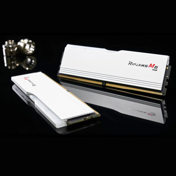 G.SKILL Ripjaws M5 RGB Series DDR5 RAM 16GB 6000MT/s CL36 Latency- White