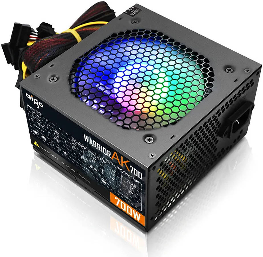 Aigo Warrior AK700 Max 700W Silent RGB Fan 220V ATX Power Supply