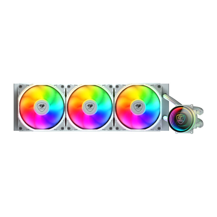Cougar Cooling Poseidon Elite ARGB 360mm AIO Liquid CPU Cooler - White