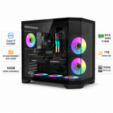 Custom Gaming Pc Intel Core i7-12700F, RTX 5060 Ti (VRAM  8GB), RAM 16GB DDR5 6400MHz, 1TB SSD, Windows 11 Pro