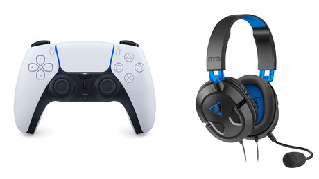 Level Up Offers: PS5 DualSense Controller White + Turtle Beach Recon 50P