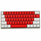 SUNNYSEE K61 Mechanical Keyboard in White & Red - Blue Switch