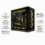 Custom Gaming PC Intel Core Ultra 9 285K, RTX 5090 32GB GDDR7, 32GB DDR5 8000MT/s, 2TB NVMe, Windows 11 Pro