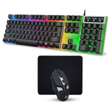 GAMER KING 3 in 1 Combo Wired Arabic Keyboard, Mouse and Mouse Pad