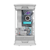 Alseye FIRST CLASS-01 FC01Micro ATX / ITX Air Flow Cylinder Acrylic PC Case - White