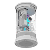 Alseye FIRST CLASS-01 FC01Micro ATX / ITX Air Flow Cylinder Acrylic PC Case - White