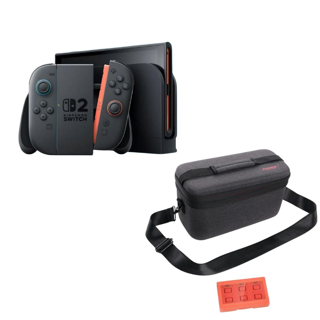 Nintendo Switch 2 Console + Dobe TNS-3175 Organizer Storage Bag Gray