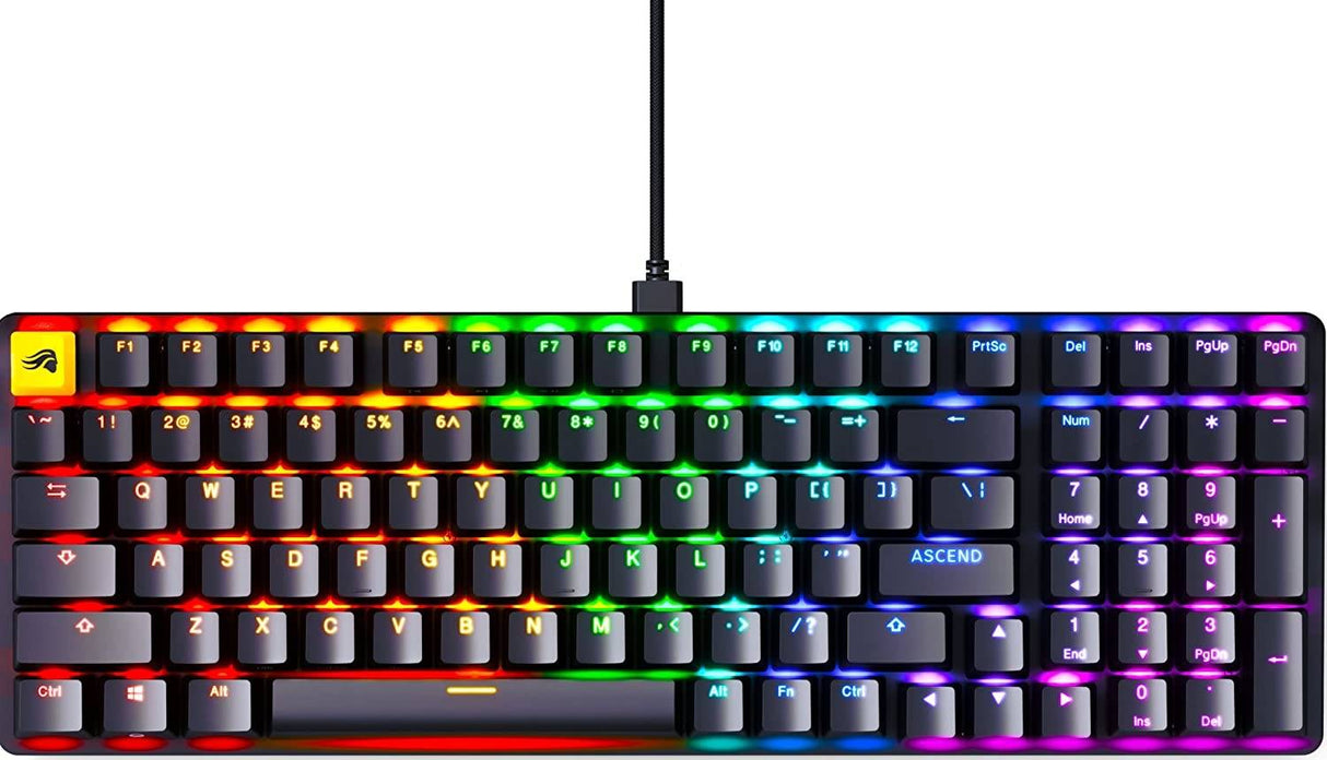 Glorious GMMK2 RGB Mechanical 96% Gaming Keyboard (Arabic) - Black