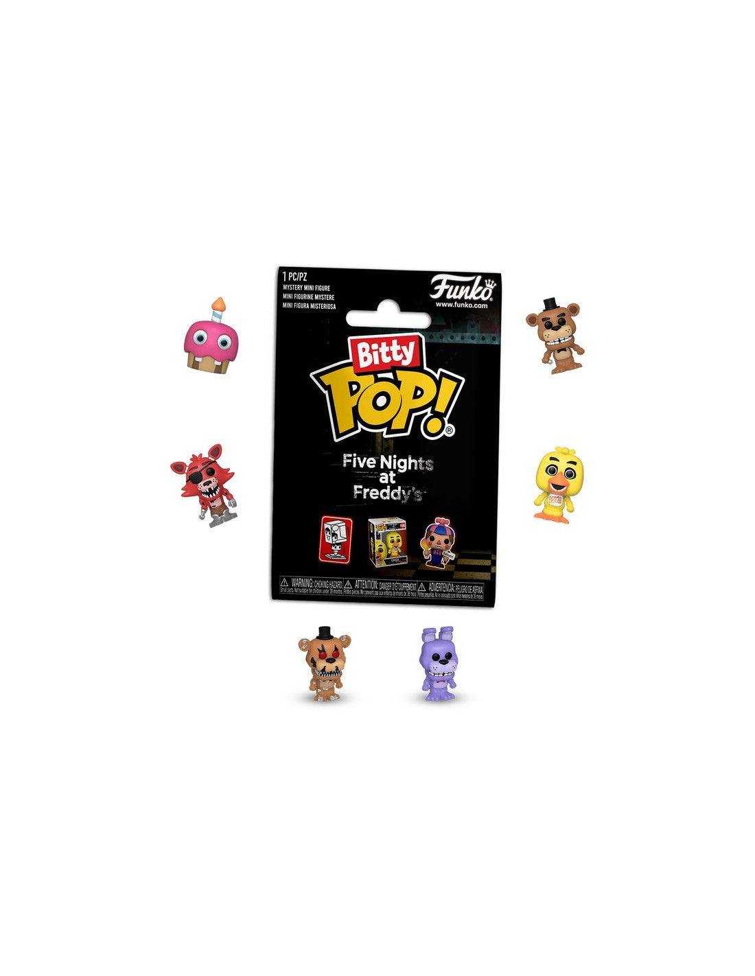 Bitty Pop! ألعاب: فايف نايتس آت فريديز – عرض 32 قطعة (البيع بالقطعة)