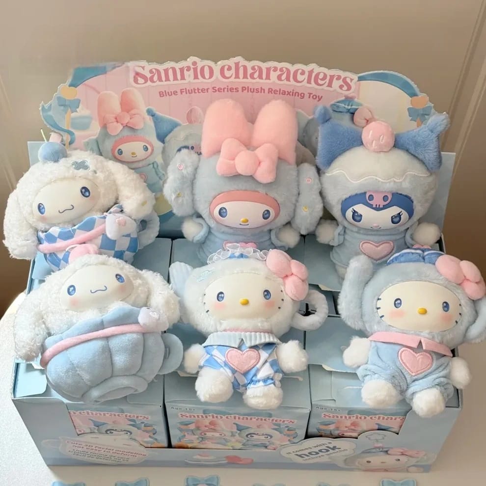 Sanrio characters Blue Flutter Series Plush Relaxing Toy (Blind Box) selling per piece - 25MR-010