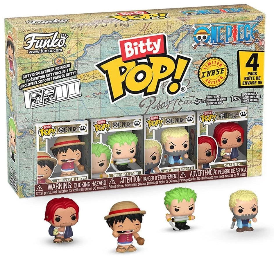 بيتي بوب! أنيميشن: ون بيس - لوفي 4 قطع (Bitty Pop! Animation: One Piece - Luffy 4Pk)