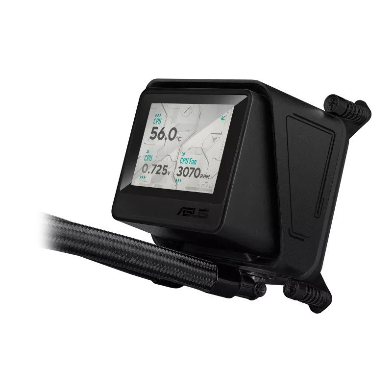 مبرد سائل لوحدة المعالجة المركزية أسوس ماكس للألعاب LC360 ARGB LCD - أسود