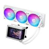 Asus ROG RYUO IV 360 ARGB CPU Liquid Cooler with 6.67" Curved 2K AMOLED Display - White