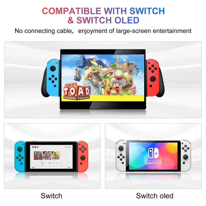G-Story 10.1" Portable All in One HD, IPS Monitor Screen For Nintendo Switch