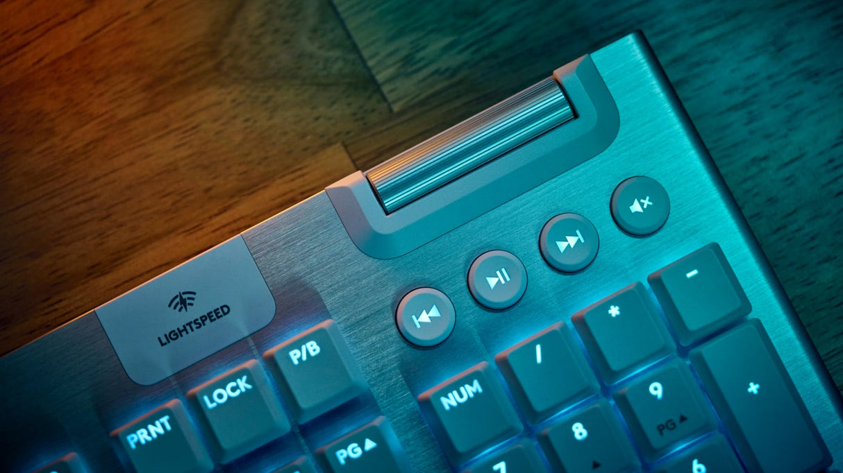 لوجيتيك كيبورد لاسلكي موديل G915 X Lightspeed TKL , الاصدار الانجليزي Tactile - اسود