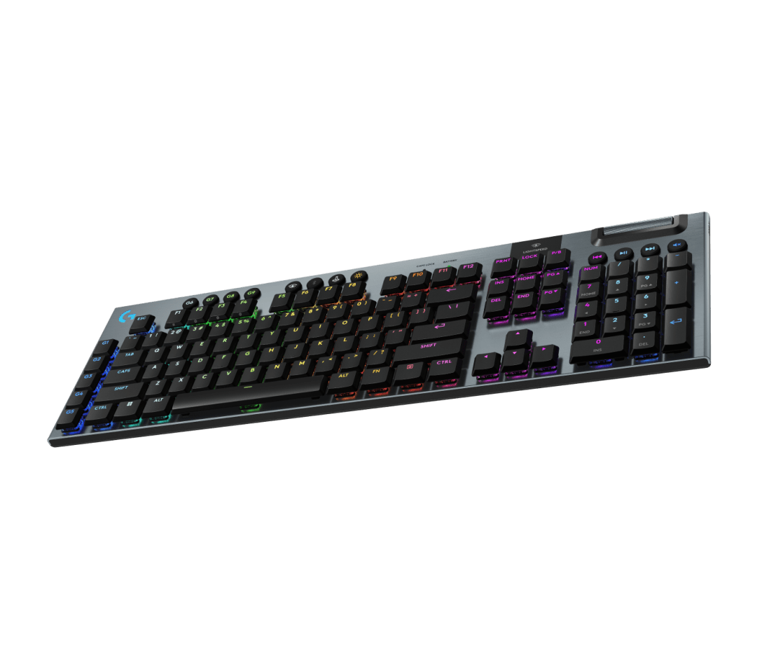 LOGITECH G915 LIGHTSPEED Wireless Mechanical Gaming Keyboard - CARBON - US INT'L - LINEAR