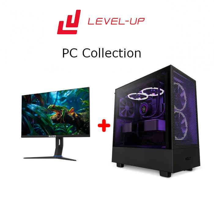 Gaming PC Core i7-14700F,RTX 4070, 32GB RAM DDR5 with Sades AP-FROG 27" QHD 2560x1440 HDMI 2.1, 180Hz Refresh Rate, 0.3ms Response Time Gaming Monitor