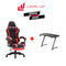Oartex Model LD034 Gaming Chair With Z5-1160 Carbon Fiber Gaming Table 100*60*75cm with RGB Light & MousePad ( Installation not included )