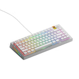 GLORIOUS GMMK 3 HE 75% Prebuilt Wired Mechanical Gaming Keyboard Arabic - White