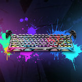 لوحة مفاتيح الألعاب GravaStar Mercury V75 Pro بنسبة 75% بمفاتيح مغناطيسية بتقنية Hall Effect – إصدار خاص Neon Graffiti