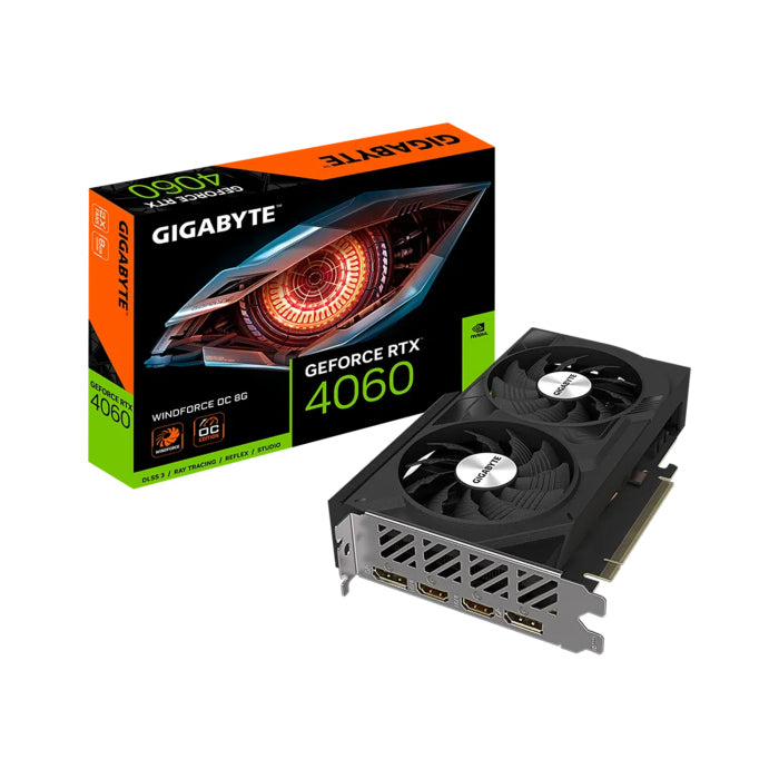 GIGABYTE GeForce RTX 4060 Ti WIND FORCE OC 8GB Graphic Card - Black