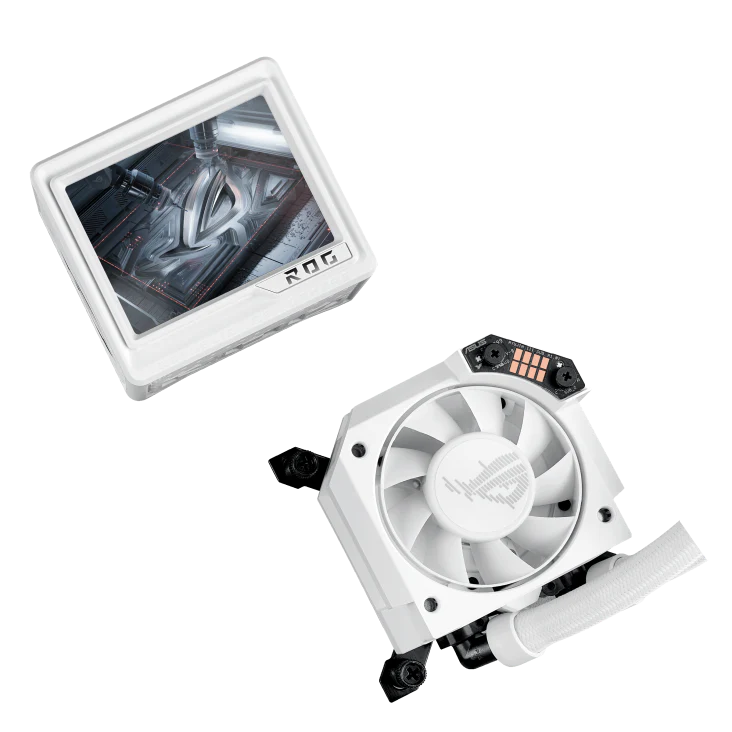 Asus ROG Ryujin III 360 ARGB Extreme Gen 2, 3.5" LCD, Magnetic Daisy-Chainable Fan, 360MM CPU Liquid Cooler - Black