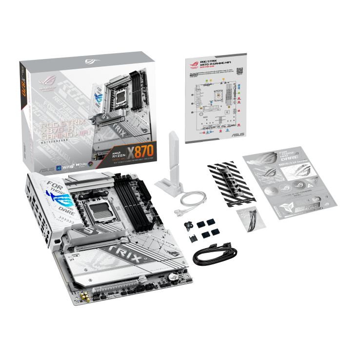 Asus ROG STRIX X870-A GAMING WIFI ATX Gaming Motherboard - White