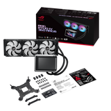 Asus ROG RYUO IV 360 ARGB CPU Liquid Cooler with 6.67" Curved 2K AMOLED Display - Black