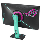شاشة ألعاب مسطحة Asus ROG Strix XG27ACMEG-G (إصدار Hatsune Miku) مقاس 27 بوصة، دقة QHD (2560x1440)، معدل تحديث 260 هرتز، زمن استجابة 0.3 مللي ثانية، منافذ HDMI 2.1 وUSB Type-C، متوافقة مع تقنية G-Sync، تدعم DisplayWidget Center، وتقنية Fast IPS.