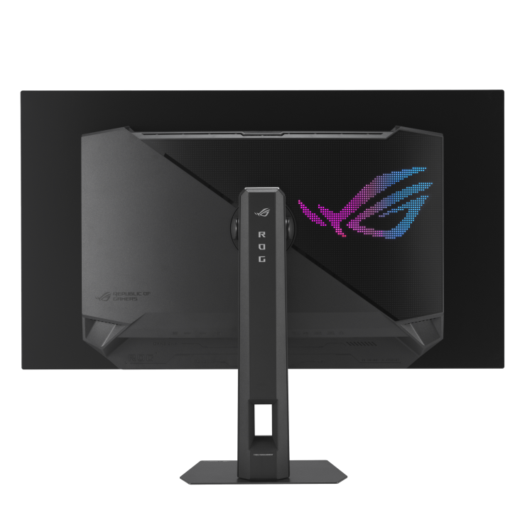 شاشة ألعاب مسطحة Asus Rog Strix XG XG32UCWMG OLED مقاس 32 بوصة، تدعم وضعَي 4K بمعدل تحديث 240 هرتز أو FHD بمعدل تحديث 480 هرتز، وزمن استجابة 0.03 مللي ثانية، متوافقة مع معيار VESA DisplayHDR - أسود