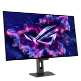 شاشة ألعاب مسطحة Asus Rog Strix XG XG32UCWMG OLED مقاس 32 بوصة، تدعم وضعَي 4K بمعدل تحديث 240 هرتز أو FHD بمعدل تحديث 480 هرتز، وزمن استجابة 0.03 مللي ثانية، متوافقة مع معيار VESA DisplayHDR - أسود