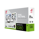 Asus ROG ASTRAL GeForce RTX 5080 16GB GDDR7 OC Gaming Graphics Card - White