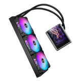 Asus ROG RYUO IV 360 ARGB CPU Liquid Cooler with 6.67" Curved 2K AMOLED Display - Black