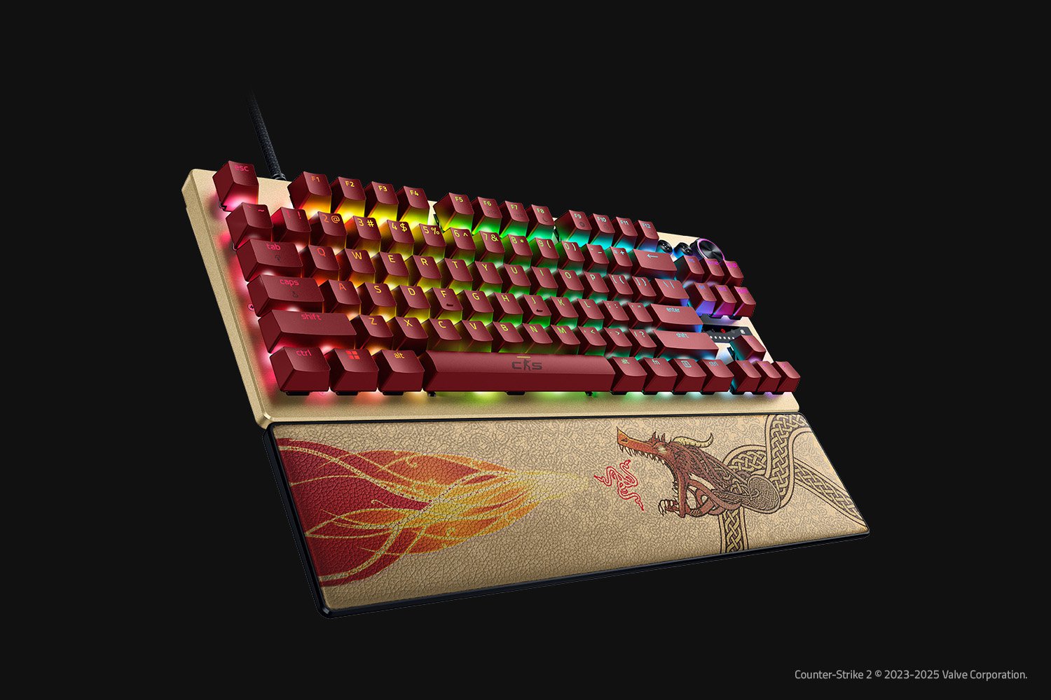 Razer Huntsman V3 Pro Tenkeyless Counter-Strike 2 Edition Gaming Keybo ...