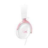 HyperX Cloud III Wired Gaming Headset Compatible with all Platforms - White & Pink