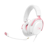 HyperX Cloud III Wired Gaming Headset Compatible with all Platforms - White & Pink