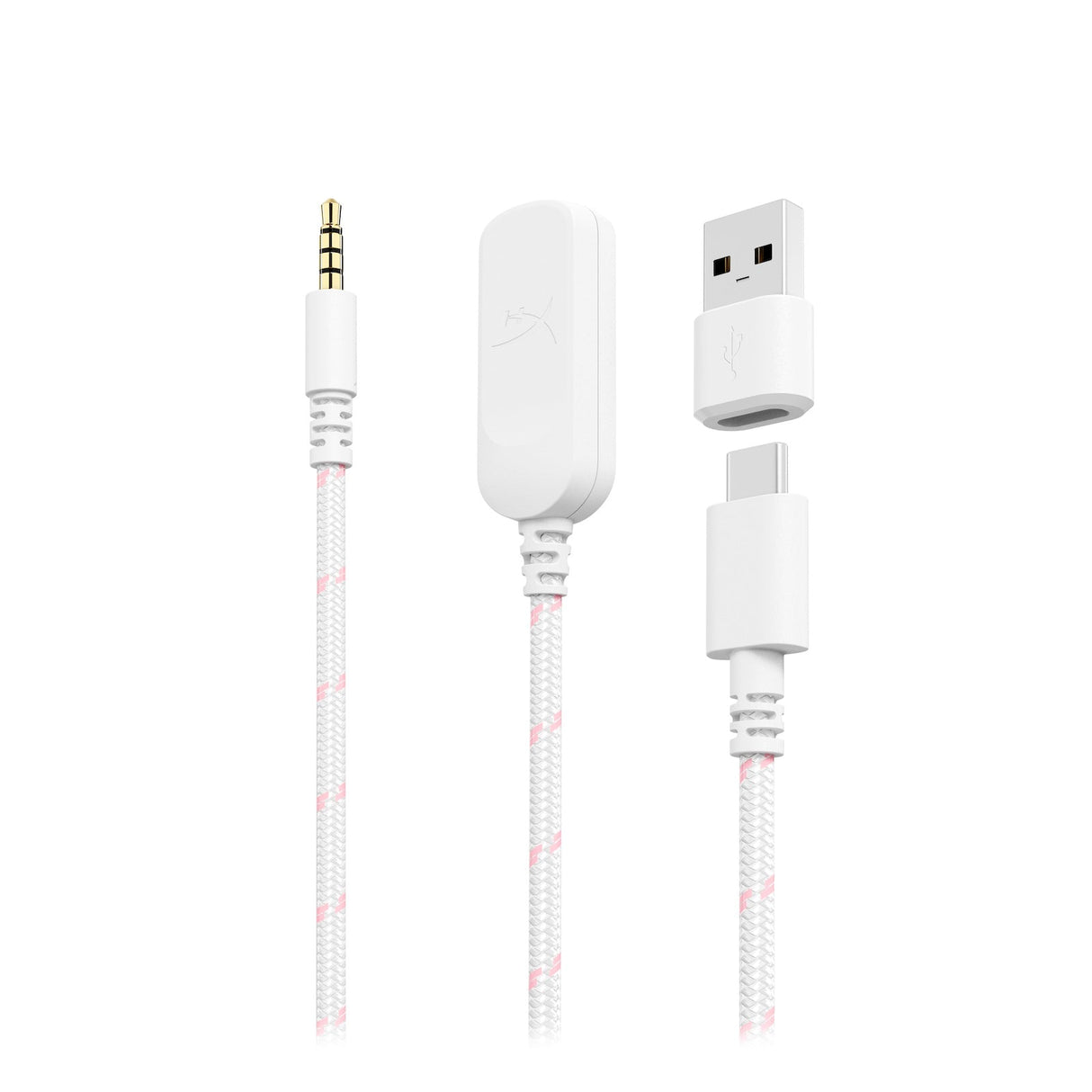HyperX Cloud III Wired Gaming Headset Compatible with all Platforms - White & Pink