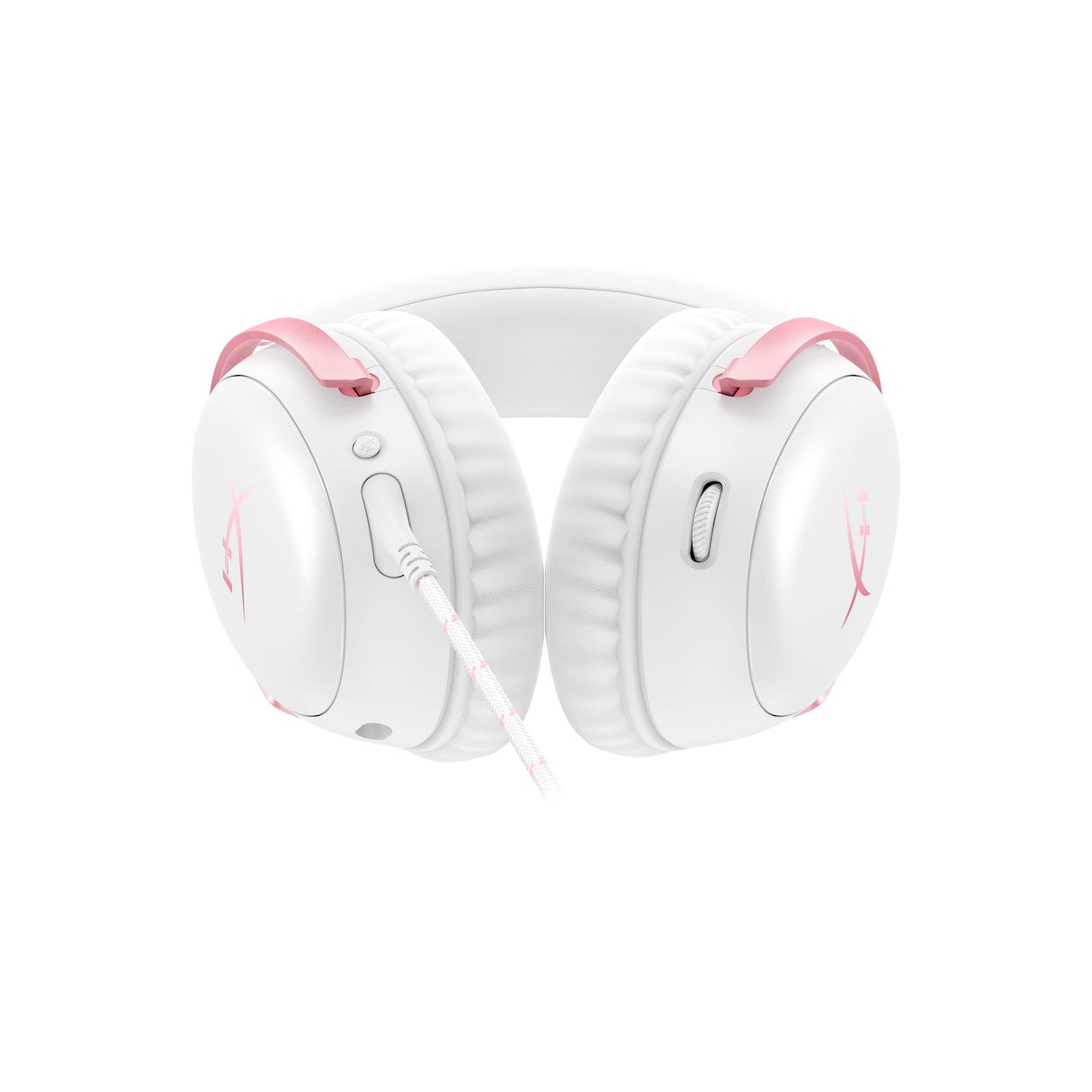 HyperX Cloud III Wired Gaming Headset Compatible with all Platforms - White & Pink