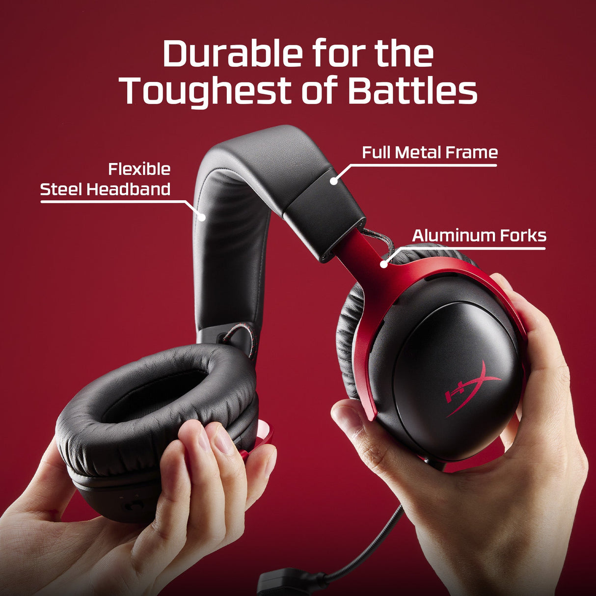 سماعة HyperX Cloud III S Wireless جيمنج لاسلكية – متوافقة مع PC، Mac، PS5، موبايل، سويتش