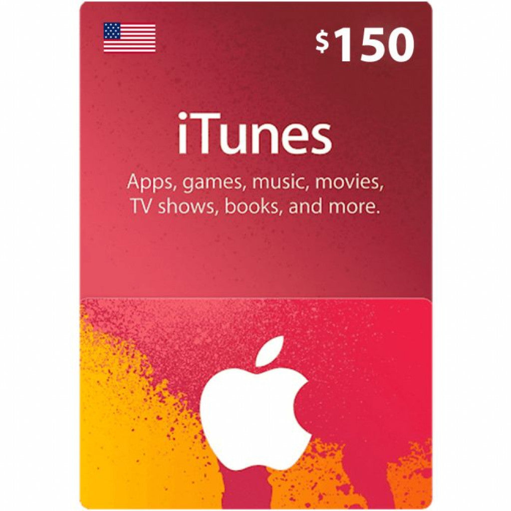 Apple iTunes Gift Card 150$ - USA (Send By SMS)