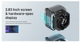Alseye i600 Pro-W Air Fan Cooler, 300W TDP, 2.83-Inch Screen, Black