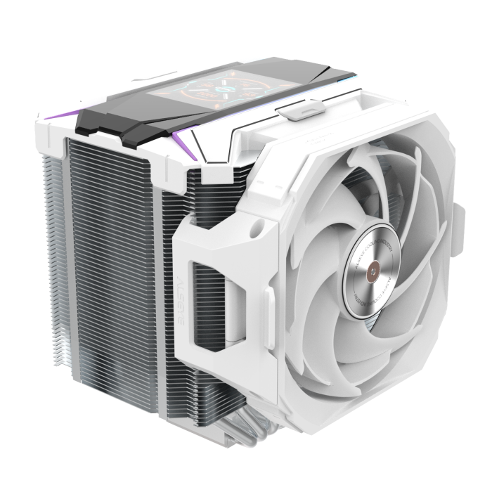 Alseye i600 Pro-B Air Fan Cooler 300W TDP with 2.83 inch screen - White