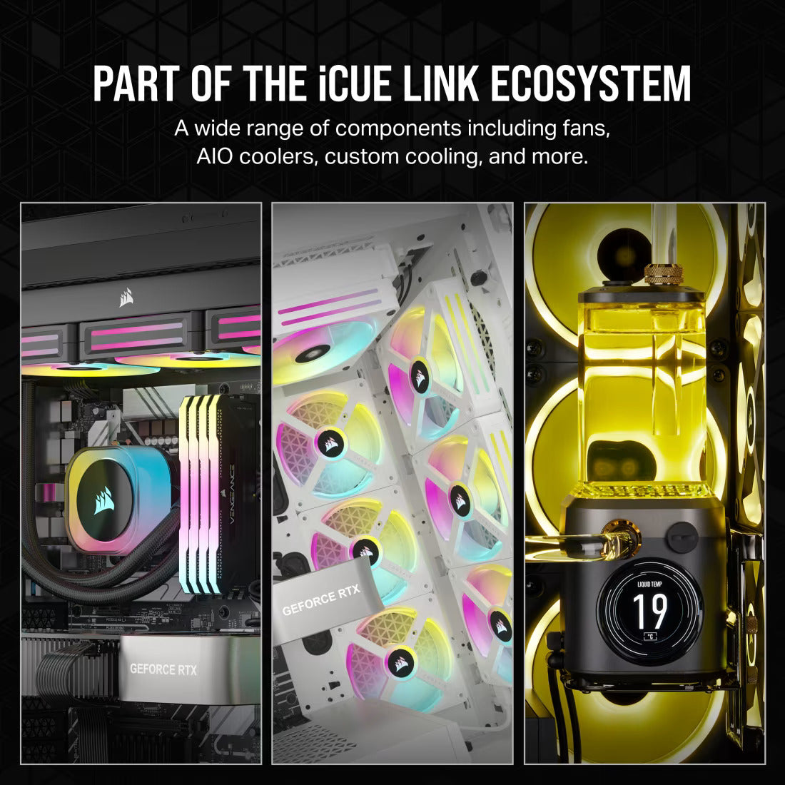 Corsair iCUE LINK H150i RGB AIO Liquid CPU Cooler - White