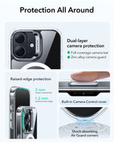 ESR iPhone 17 HaloLock Classic Hybrid Case with Stash Stand (Camera Control Button) Case