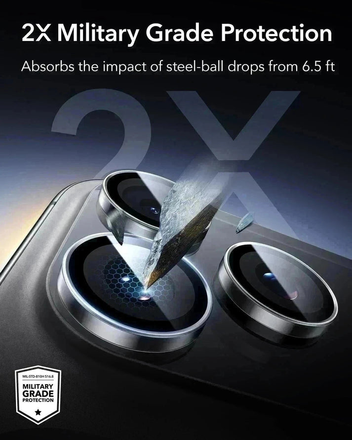 ESR iPhone 17/16/15/14 Pro/Pro Max Armorite Camera Lens Protector