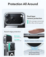 ESR iPhone 17 Pro Max HaloLock Classic Hybrid Case with Stash Stand (Camera Control Button) Case